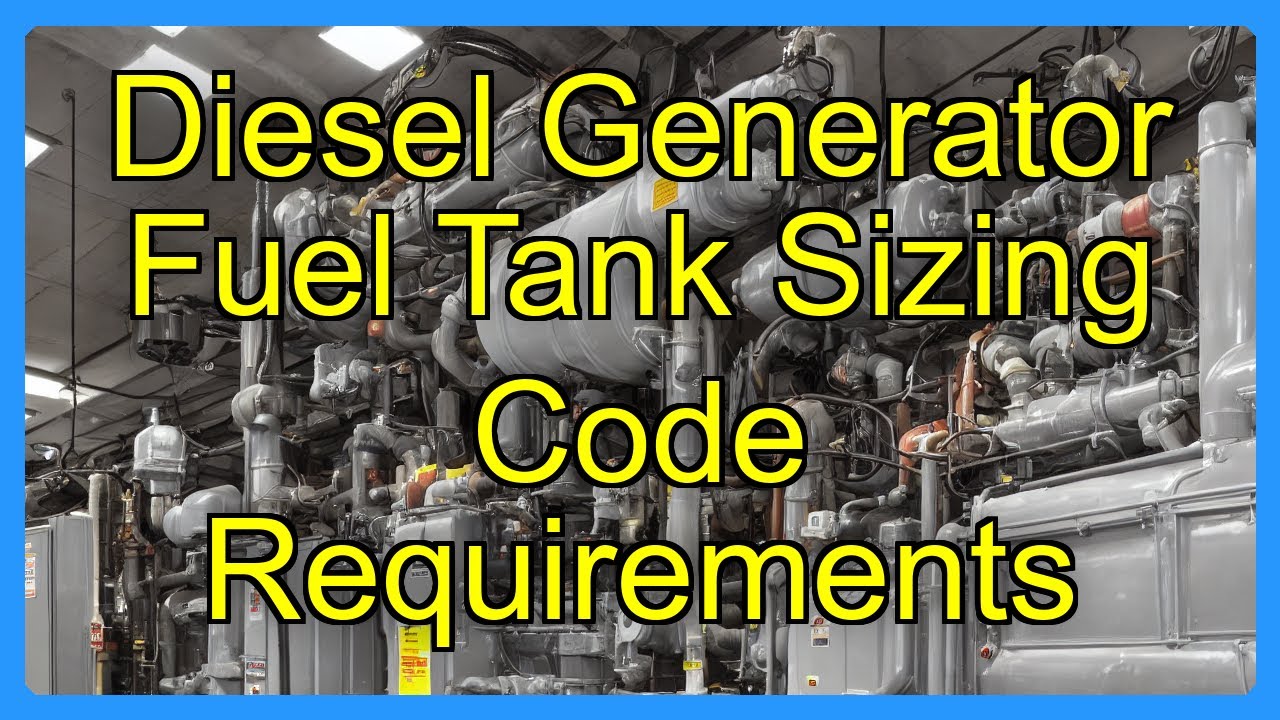 Diesel Generator Fuel Tank Sizing Code Requirements