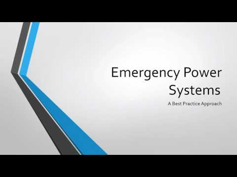 Emergency Power Systems