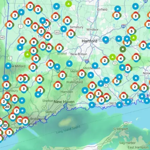 Connecticut Power Outage Map