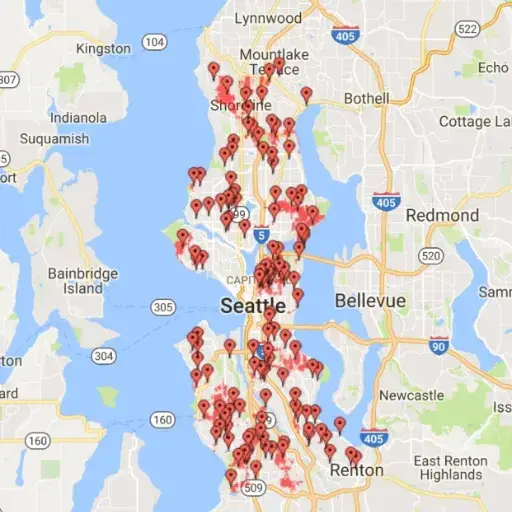 Using the Seattle City Light Outage Map
